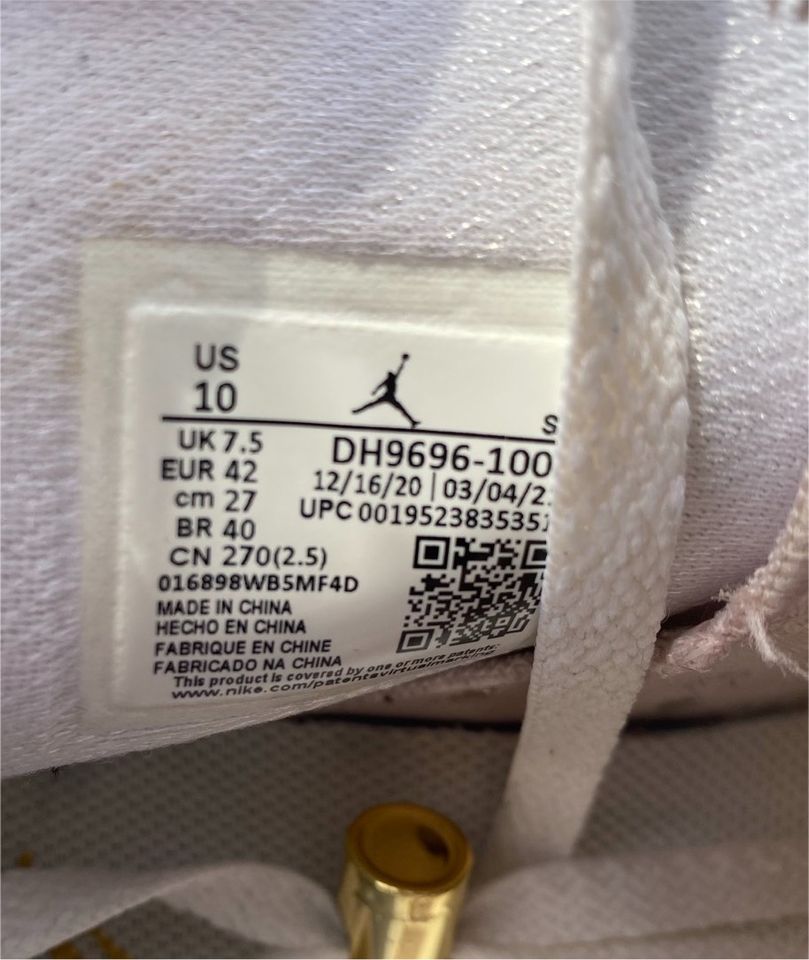 Nike Air Jordan 6 Retro Gr. 42 „Gold Hoops“ Max 1 Force in Neukirchen-Vluyn