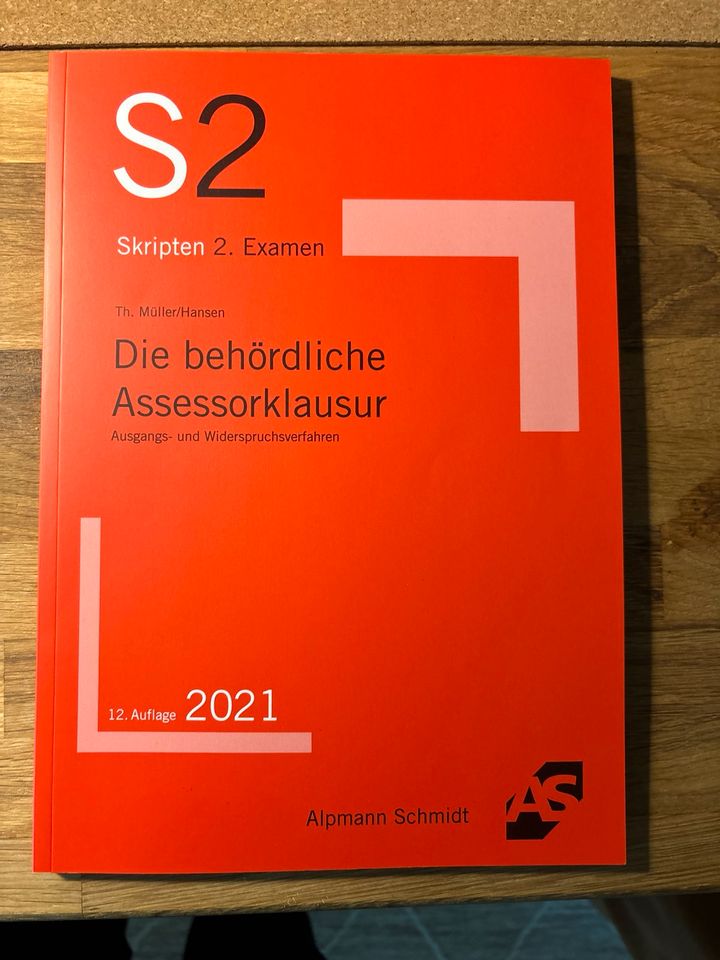 S2 behördliche Assessorklausur von Alpmann Schmidt zu verkaufen in Dresden