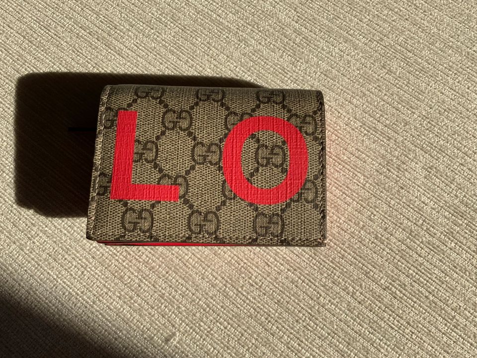 Gucci Wallet Brieftasche Doppel G, Love Aufdruck, neu original in Mittenwald