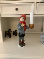 Carl Larsson Apfel Junge mit Kerzenhalter 22 cm rar Candy Design Nordfriesland - Husum Vorschau