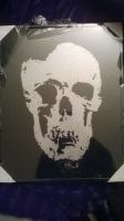 Totenkopf -Skull-  gerahmtes Bild, schwarz/ silber Berlin - Lichtenberg Vorschau