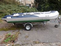 Schlauchboot 3,80m mit Harbeck Trailer und optional mit Motor Nordrhein-Westfalen - Bottrop Vorschau