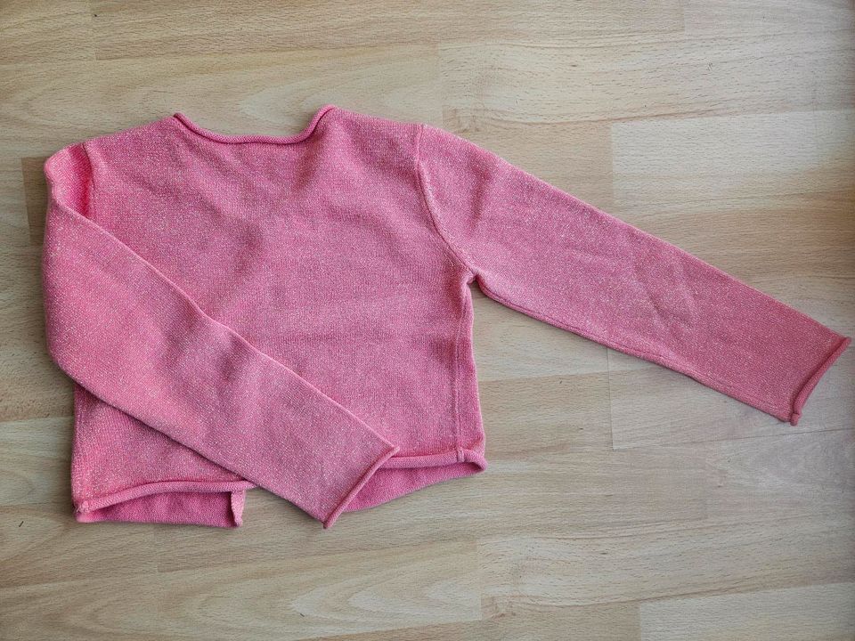 Wie Neu! Weste, Bolero, Marke: Esprit, rosa Glitzer, Gr. 104/110 in Biberach an der Riß