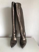 Zara Limited Edition Lederstiefel metallic Hadern - Blumenau Vorschau