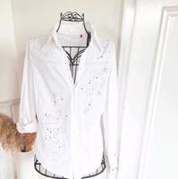 Weiße Esprit Vintage Bluse mit Strass Niedersachsen - Stöckse Vorschau