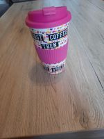 Kaffeebecher to go pink "first coffee then the world" Hessen - Fulda Vorschau