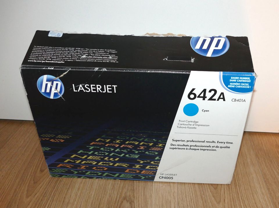 Originale HP LaserJet 642A CB401A CP4005 Tonerkartusche Cyan neu in Berlin