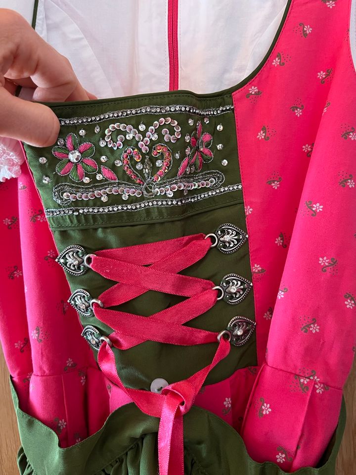 Dirndl 36/38 Pink grün Hammerschmid in Geldersheim