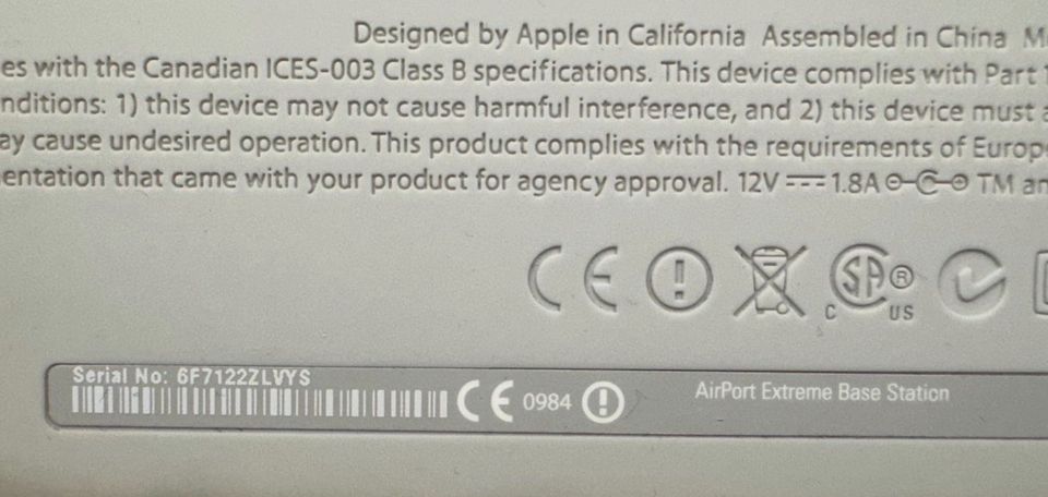 Apple HUB Airport Extreme Station A1143 Wifi erweitern in Moers
