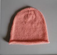 HESSNATUR Leichte Strickmütze/Beanie aus Alpakawolle, lachsfarben Bayern - Bobingen Vorschau