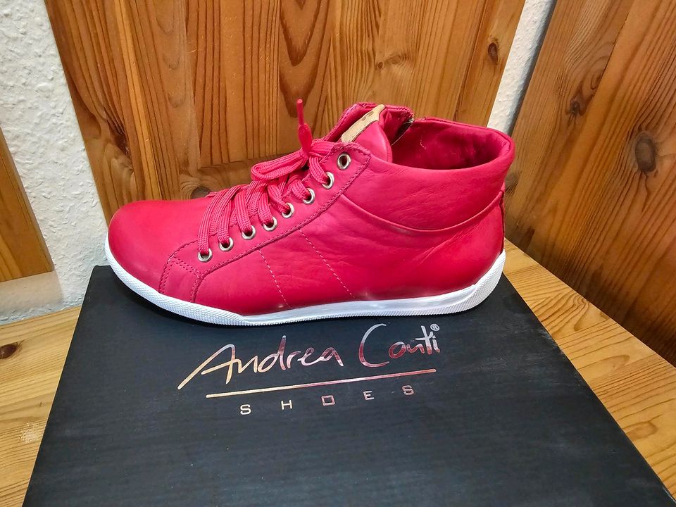 Andrea Conti Sneaker echt Leder Gr.39 NEUWERTIG in Dormagen