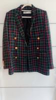 Zara Blazer rot blau grün kariert goldene Details Größe XS 34 Niedersachsen - Delmenhorst Vorschau