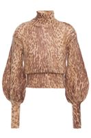 ZIMMERMANN Leopard Print Mohair-Blend Turtleneck Sweater, US0 Berlin - Mitte Vorschau