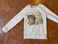 H&M Kuschelpulli Fleece Plüsch Pullover Katzen 134-140 Bayern - Burglengenfeld Vorschau