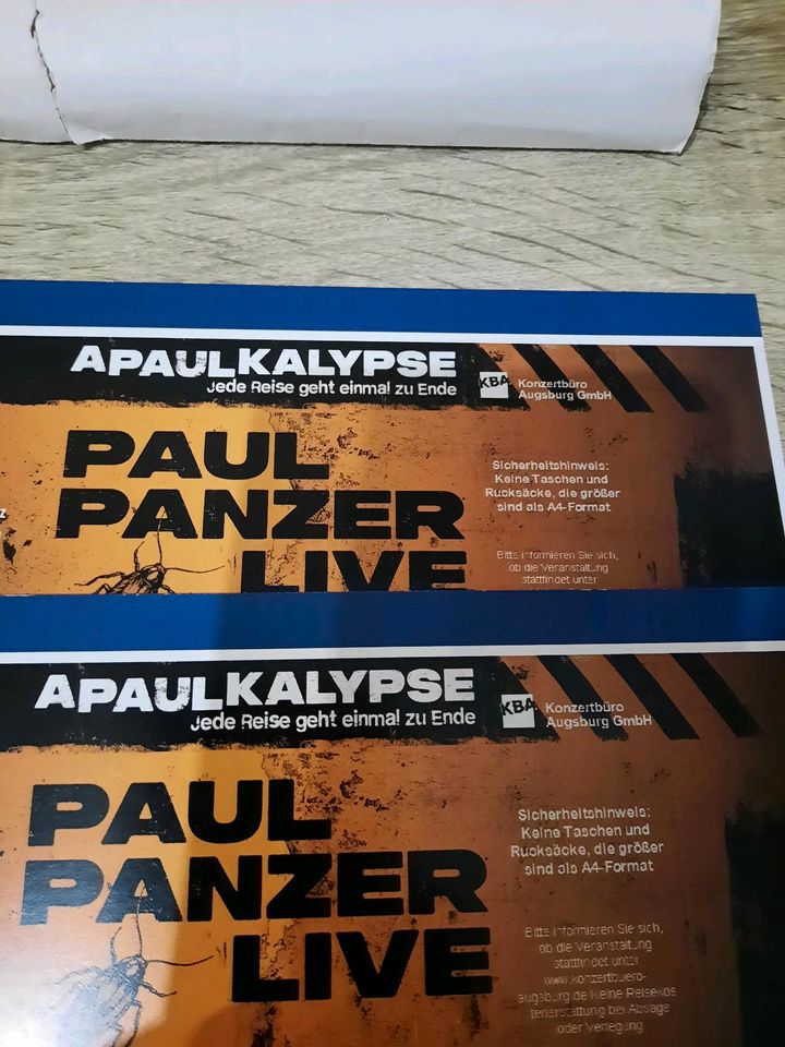 2× PAUL PANZER TICKETS FÜR LANDSHUT AM 28 FEBRUAR 2025 in Voerde (Niederrhein)