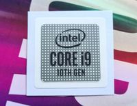 Intel Core i9 10th Gen Comet Lake Aufkleber Gehäuse PC Sticker Sachsen - Chemnitz Vorschau