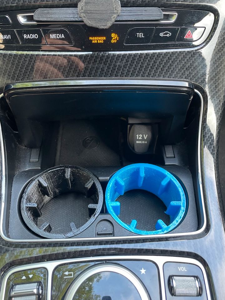 Auto Central Control Wasserbecher Halter Aufbewahrungsbox Telefonhalter für  Mercedes Benz C E Glc Klasse W205 X253 W213 - Getränkehalter