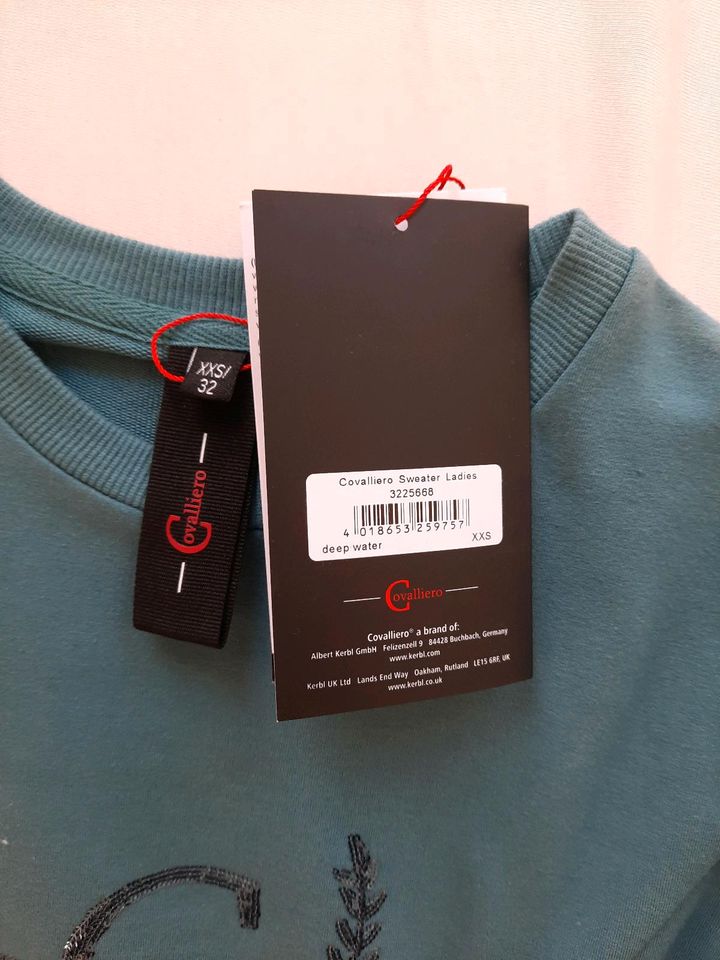 NEU, Covalliero Sweater Ladies XXS, Petrol, unbenutzt, mit Etiket in München