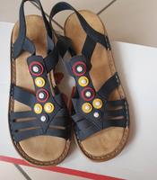 Rieker Sandalen dunkelblau Perlen bunt rot gelb, Gr.39 Neuw. Saarbrücken-Mitte - St Johann Vorschau