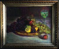 Öl-Gemälde THYRA STENBERG (1885), Obstteller mit Weinglas!! Berlin - Schöneberg Vorschau