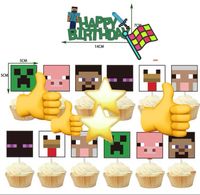 Minecraft Party Kuchendeckel Deko Spiele Bayern - Großostheim Vorschau