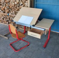 Schreibtisch inkl. Stuhl, Kinderschreibtisch, höhenverstellbar Niedersachsen - Schwülper Vorschau