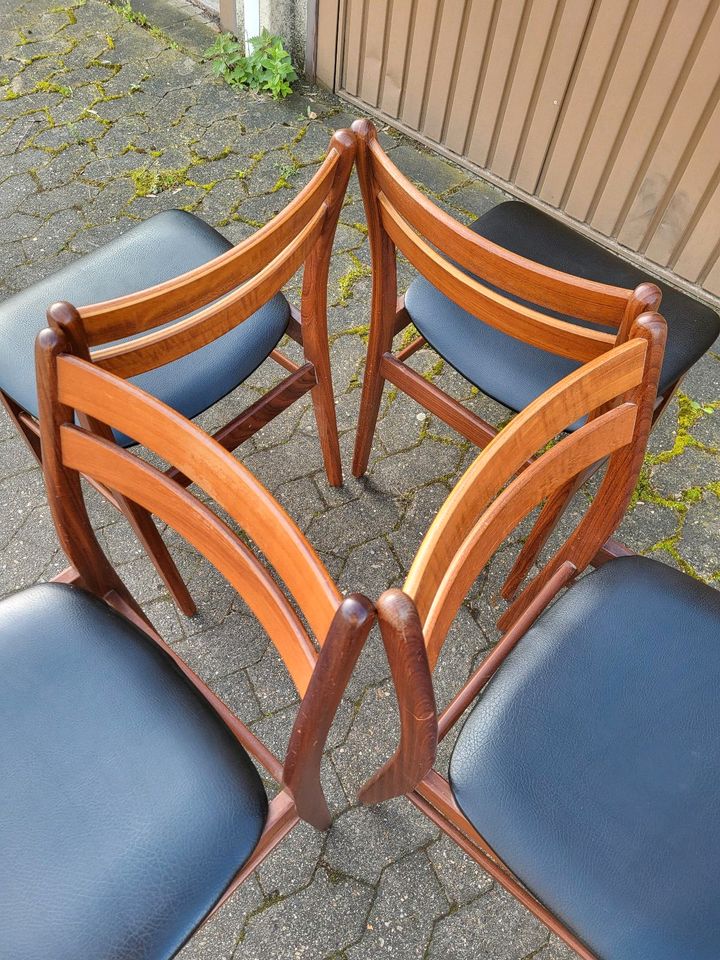 Stühle Set Teak Skandinavien 60er Jahre Vintage in Wolfenbüttel