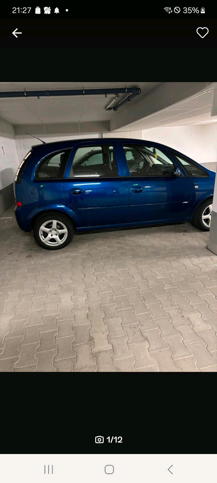 Abbildung des Autos opel meriva