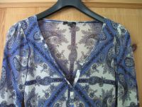 Mexx Stretch Shirt, paisley blue Gr.S, tranzparent summer stretch Friedrichshain-Kreuzberg - Friedrichshain Vorschau