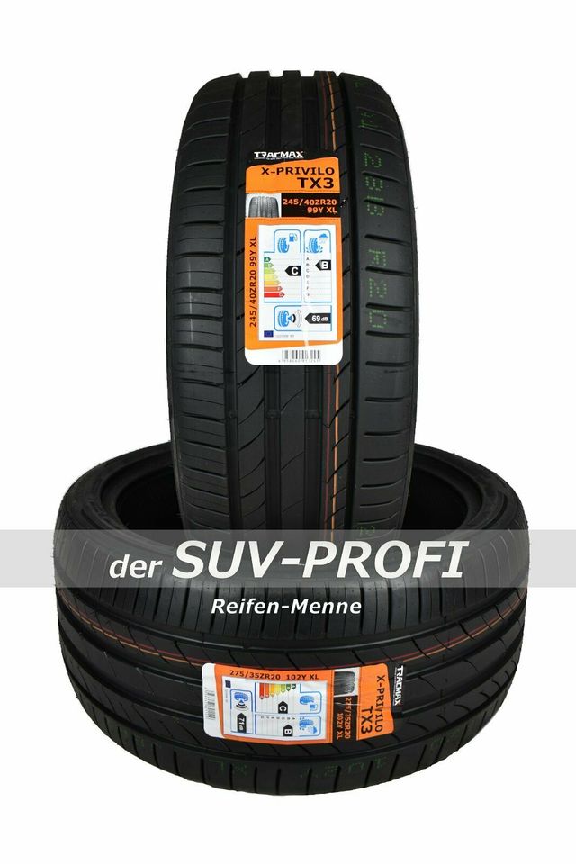 4x Sommerreifen 245/40 R20 + 275/35 R20 TRACMAX BMW 7er X3 X4 in Olpe