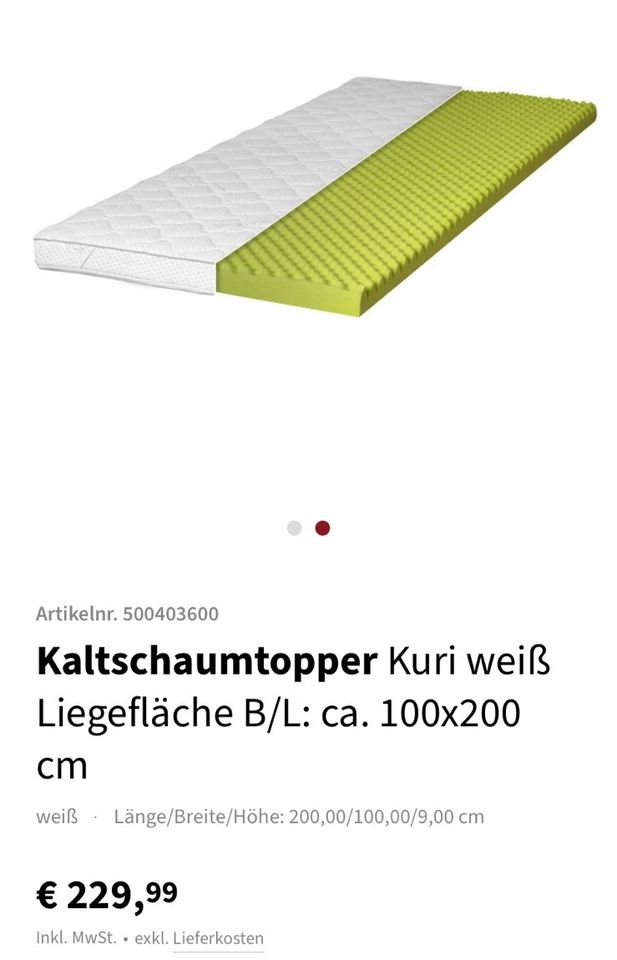 Topper Matratze Matratzenauflage NEU in Bonn