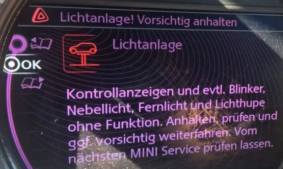 LICHTANLAGE VORSICHTIG ANHALTEN REPARATUR BMW/MINI FRM3 in Frankfurt am Main