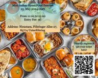 MINI INDISCHES STREET FOOD FESTIVAL AM 25. MAI (DIESEN SAMSTAG!) Kr. München - Unterföhring Vorschau