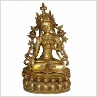 Weiße Tara 37cm 3,7kg Sitatara Buddha Beschützerin Messing Tibet Hamburg-Mitte - Hamburg Hamm Vorschau