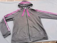 Orig ADIDAS HOODIE 42 grau, pink Top Zustand Bayern - Karlstein Vorschau