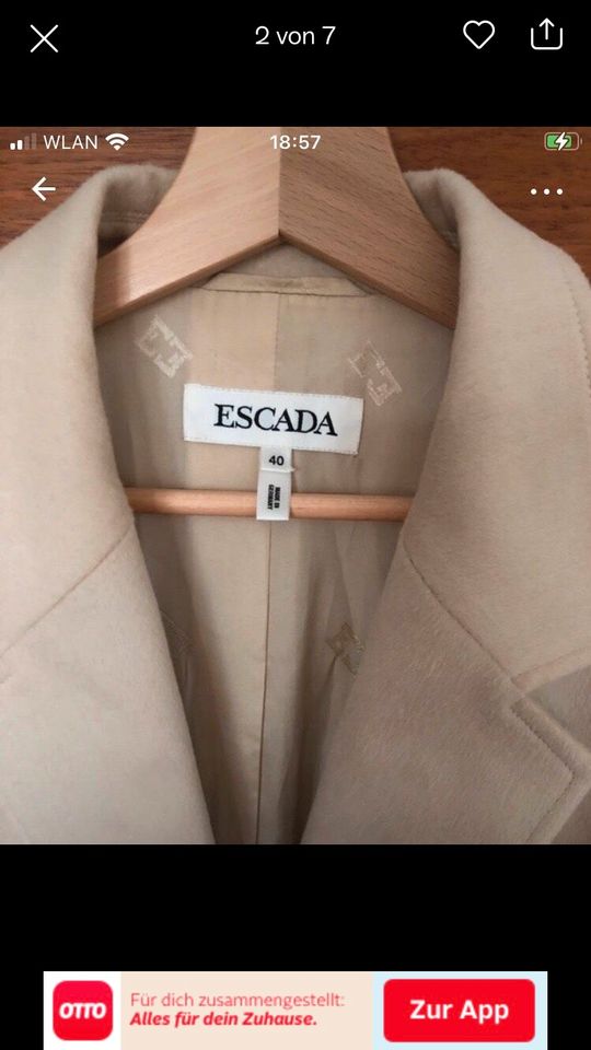 Escada Vintage Blazer Margaretha Ley 38 40 in Tübingen