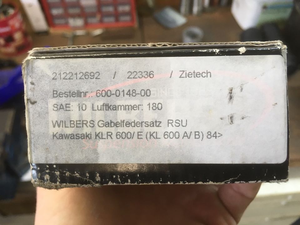 Kawasaki KLR 600 Wilbers Gabelfedern neu in Reichshof