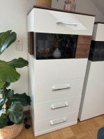 Wohnzimmer Schrank / Kommode Hochglanzweiß/Akazie Stuttgart - Stuttgart-West Vorschau