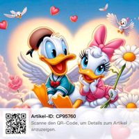 Disney Diamant Painting Donald &Daisy 30X30 Runde Steine Duisburg - Meiderich/Beeck Vorschau