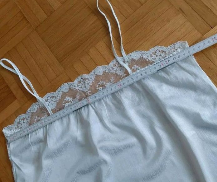 Rar Vintage Antistatisch Negligee Unterhemd Top Gr.44 Weiß Neu in Landsberg (Lech)