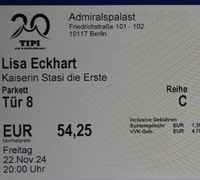 Lisa Eckhart Admiralspalast Berlin 22.11.2024 Hannover - Südstadt-Bult Vorschau