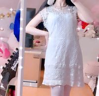 Hübsches weißes lolita kleid cosplay cute kawaii sommer damen Nordrhein-Westfalen - Hörstel Vorschau