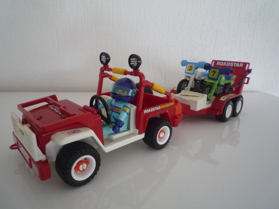 Playmobil Roadstar 1988 Jeep/Motorradanhänger  (Rarität) in Salzgitter