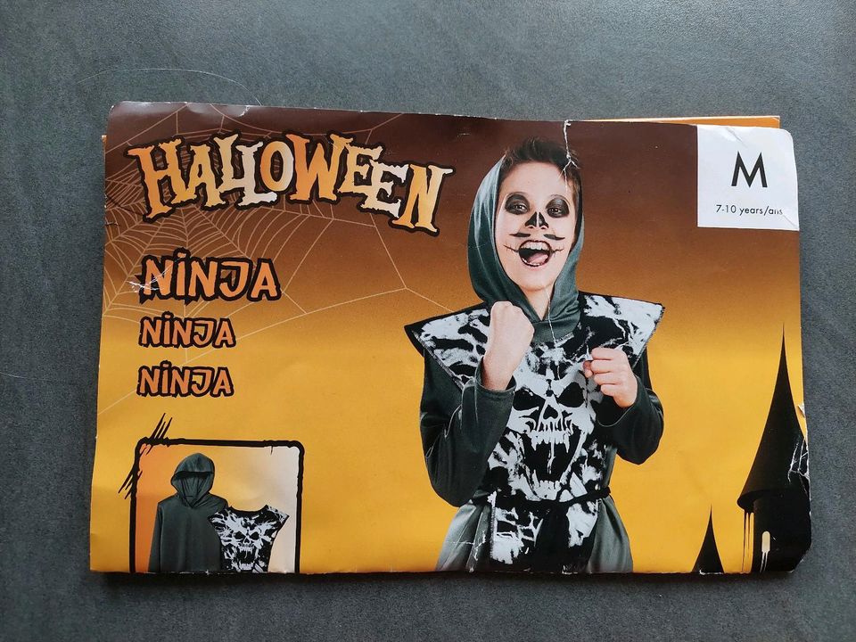 Ninja Kostüm 7-10 Jahre halloween  in Merzig