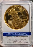 1933 Liberty Doubel Eagle Replica kein echtes Gold Brandenburg - Neuzelle Vorschau