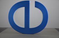 6x 3D - Leuchtbuchstaben groß blau und weiß Kunststoff 50er Jahre Hessen - Steinau an der Straße Vorschau