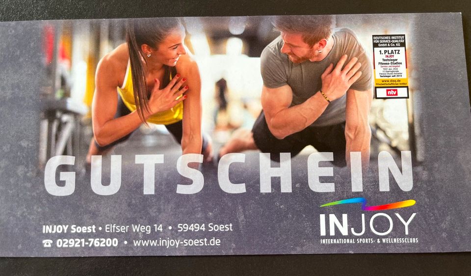 Gutschein (198€) INJOY Soest ! in Lippstadt