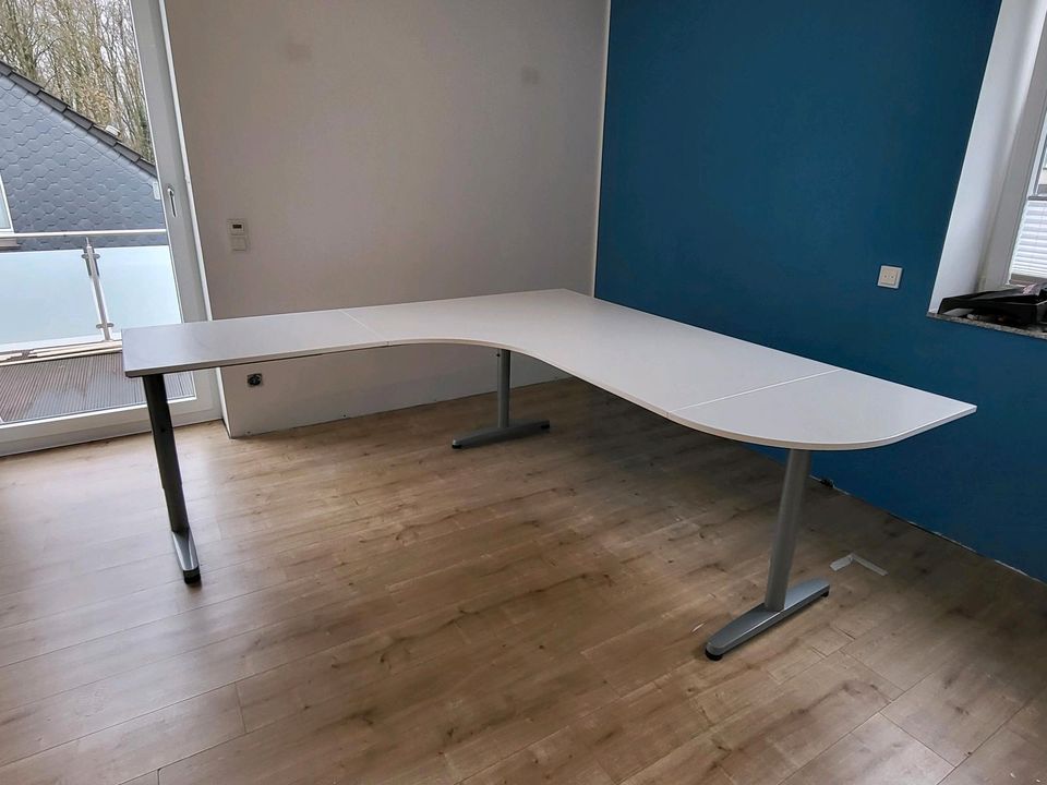 Schreibtisch IKEA Galant weiß, Ecktisch mit Erweiterungen in Bochum