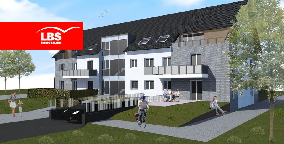 Neubau-Barrierefreie 2,5 Zimmer Dachgeschoss-Wohnung mit  Loggia und Aufzug in Oberhausen