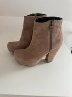 Fornarina Stiefeletten Gr. 35 - Wildleder beige - Top Nordrhein-Westfalen - Detmold Vorschau